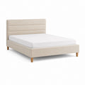 Polsterbett Doppelbett Beige Polyester Rechteckig 160 x 200 cm