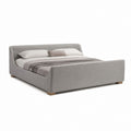 Polsterbett Doppelbett Grau Polyester Rechteckig Liegefläche 180 x 200 cm