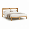 Doppelbett Bettgestell mit Ablagekopfteil Massiveiche natur rechteckig für 180 x 200 cm Matratze