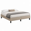 Polsterbett Doppelbett Beige Polyester Rechteckig 160 x 200 cm
