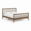 Doppelbett Bettgestell Walnussbraun Massivholz 160 x 200 cm